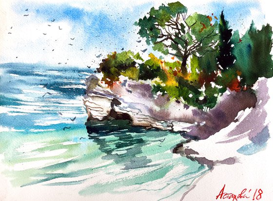 Sketch from Governor's Beach