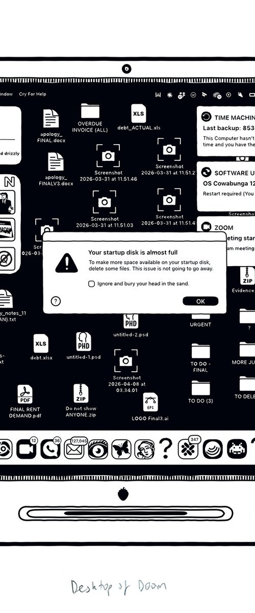Desktop Of Doom by Dex