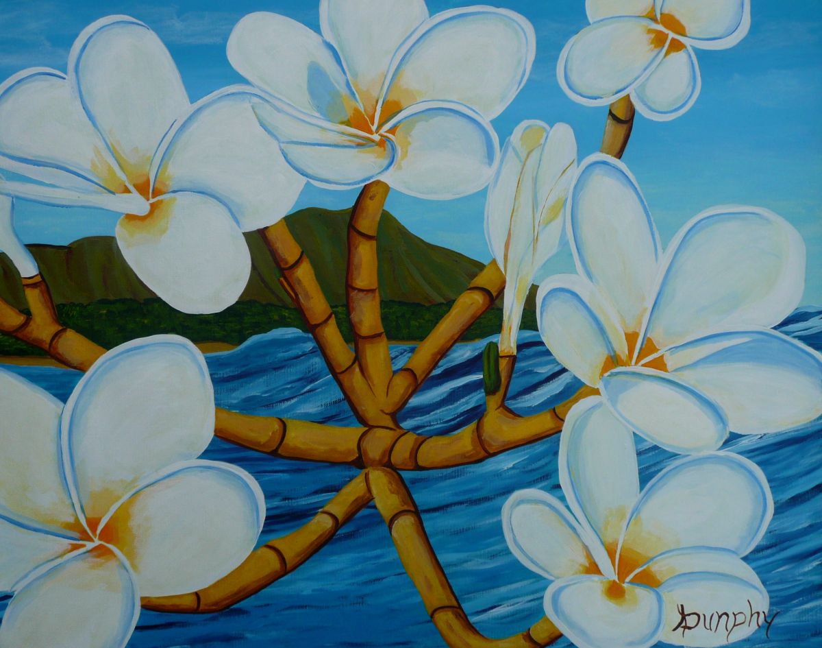 Hawaiian Plumeria by Dunphy Fine Art