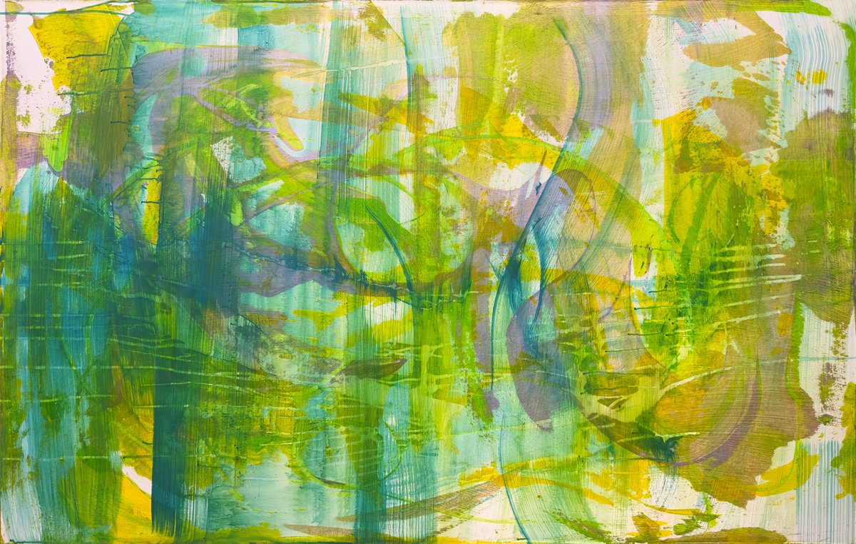 Organic Abstract Acrylic Painting By Anatoliy Menkiv, 63 X 39, The Scent Of Warmth. 62.99X39.37Inch / 160X100Cm, Artfinder