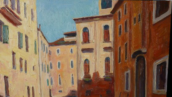 Venice - sunny Venice cityscape painting