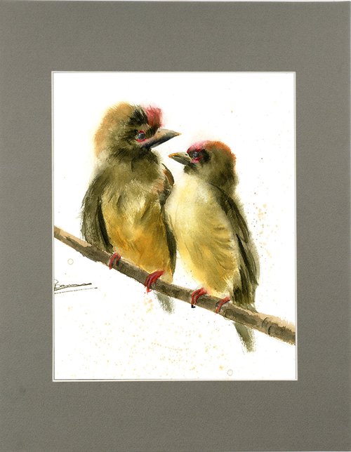 Pair of birds by Olga Shefranov (Tchefranov)