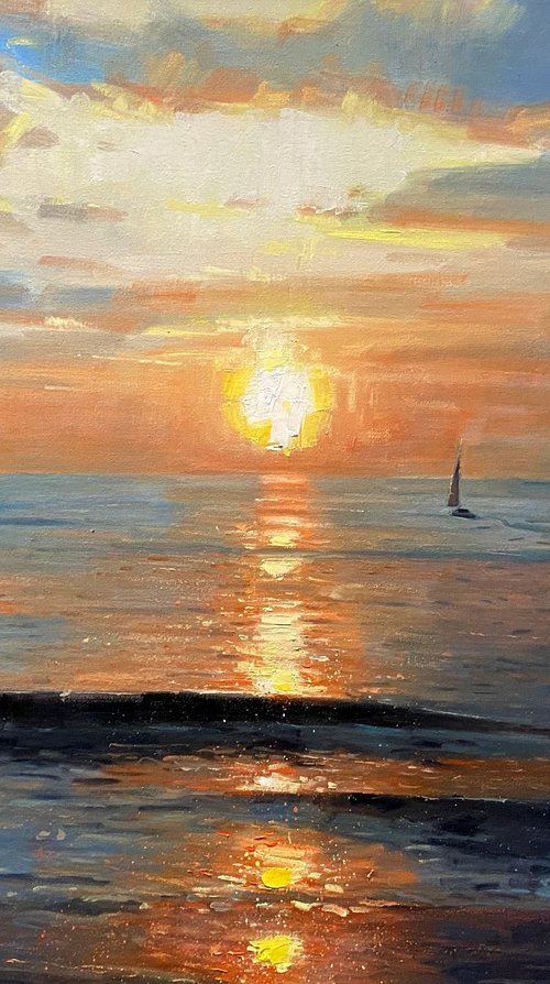 Ocean Sunset No.23 by Paul Cheng