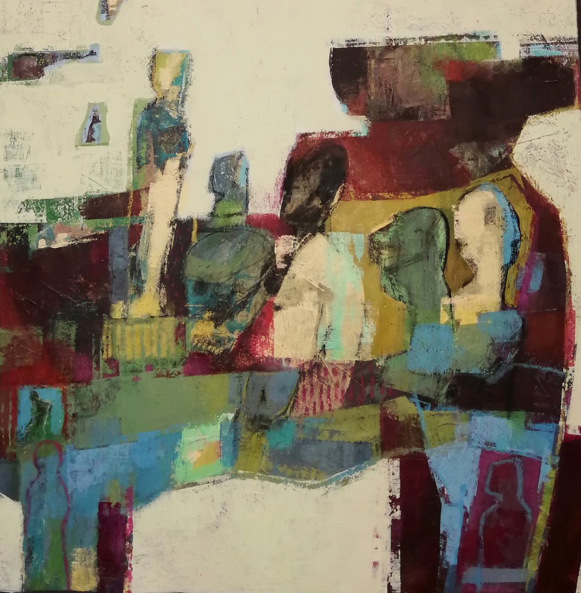 Geometric Painting , Timeo Danaos Et Donna Ferentes By Marcello Carrozzini, 20 X 20, Artwork For Sale On Artfinder
