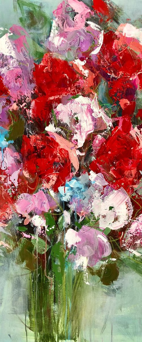 Red Bouquet by Emma Bell