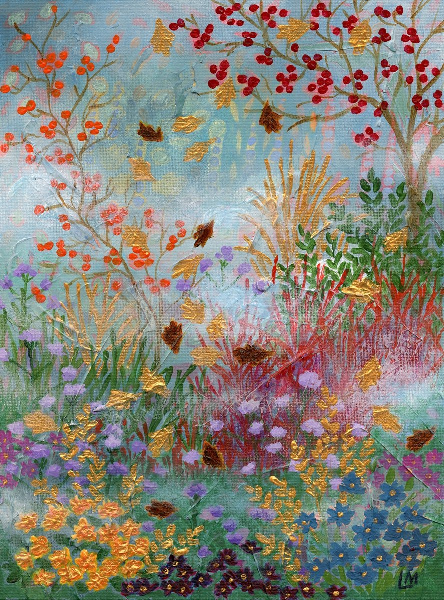 Misty Autumn Garden by Lisa Mann