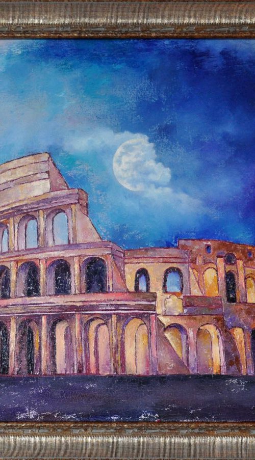 Night Colosseum (70x50cm) by Mary Voloshyna