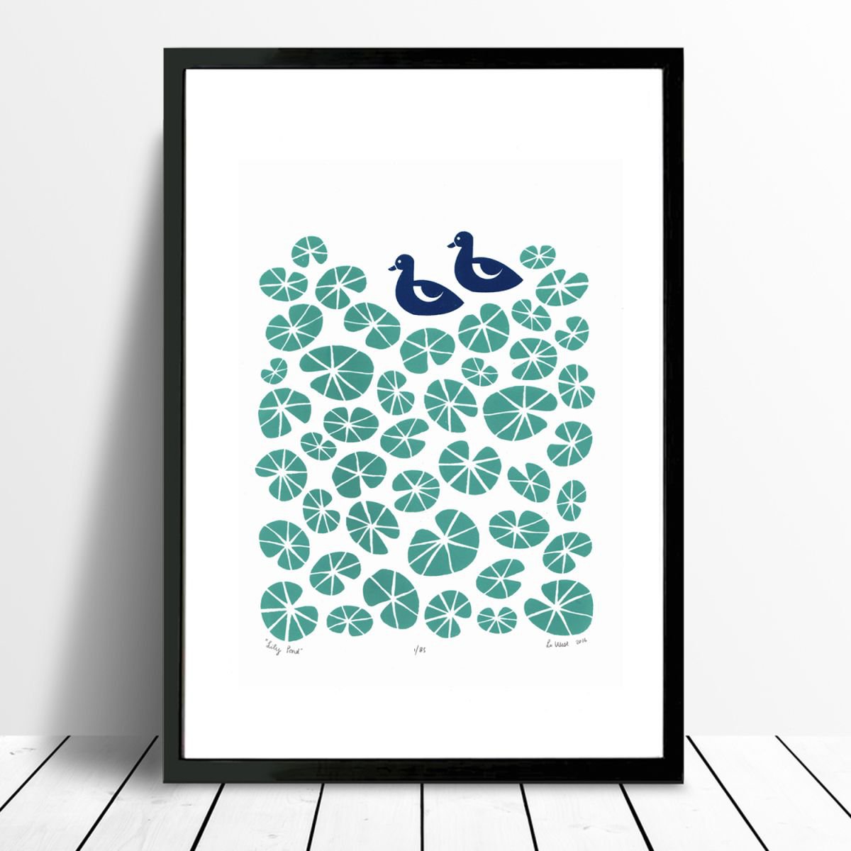 Lily Pond - Framed - FREE UK Delivery by Lu West