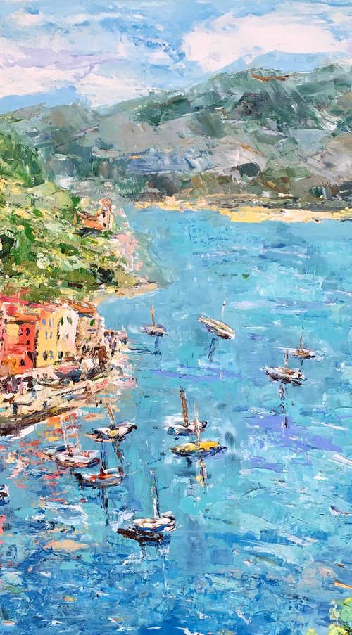 Portofino coast by Vilma Gataveckienė