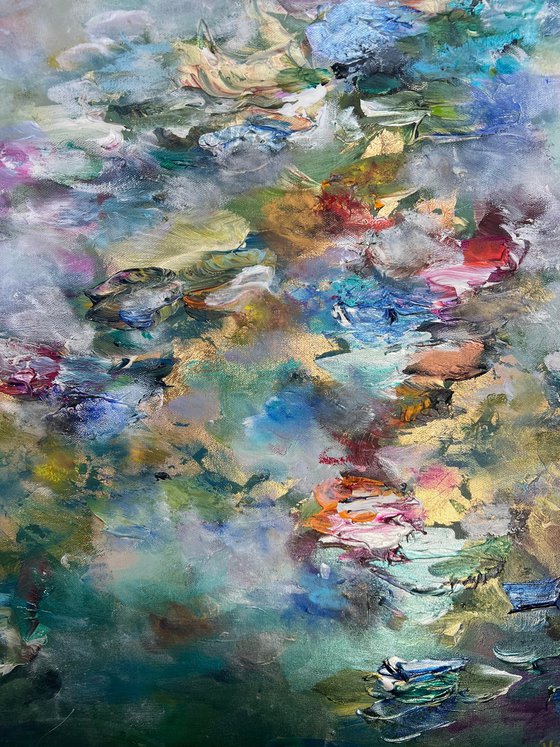 Golden Water Lilies