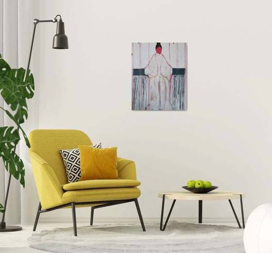 White Abstract figure