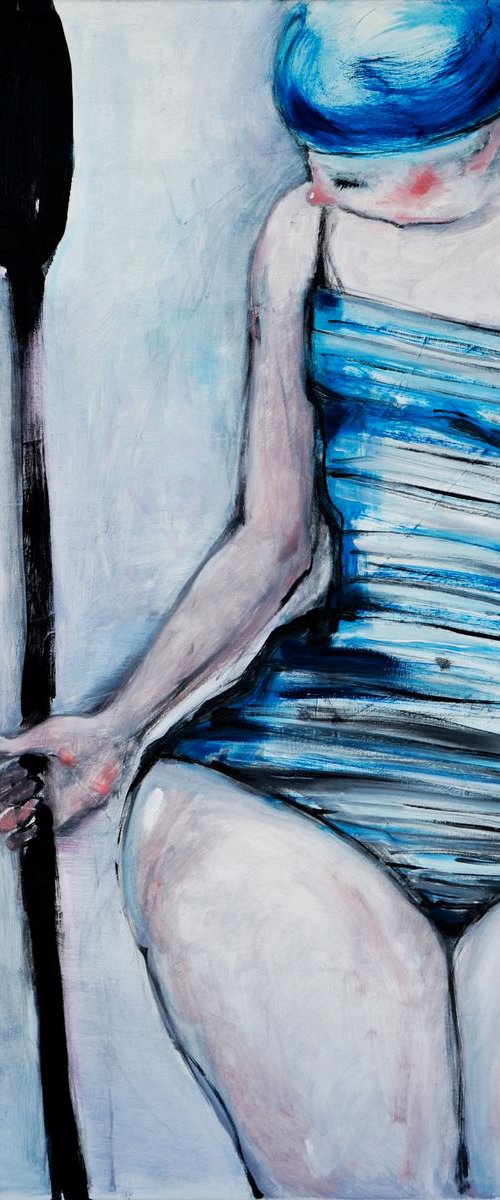 Girl with an oar by YANA MEDOW