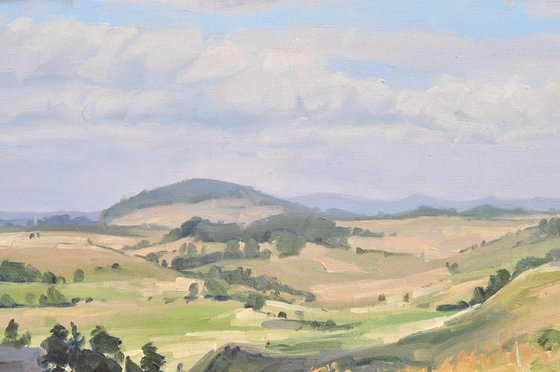 Summer light over the Velay Uplands