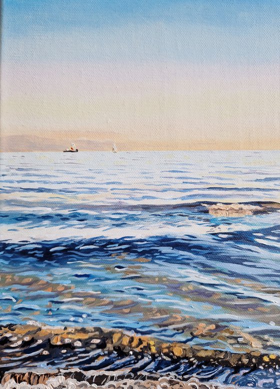 Das Meer im Abendlicht