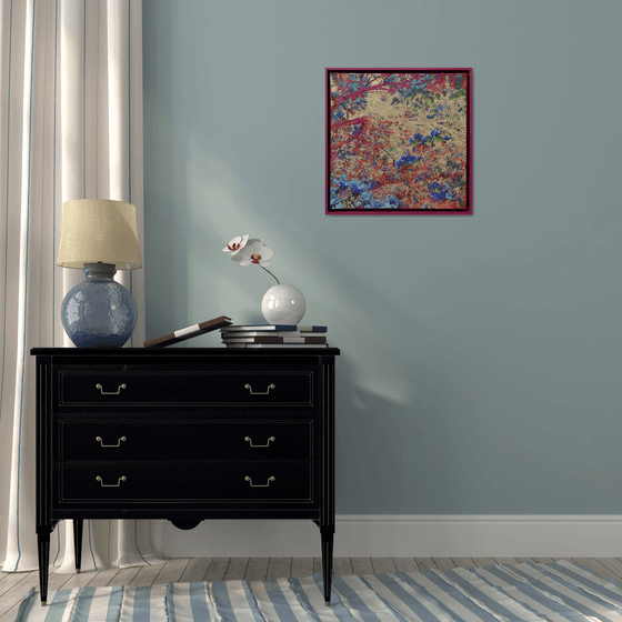 Cobalt & Pink Golden Magnolias