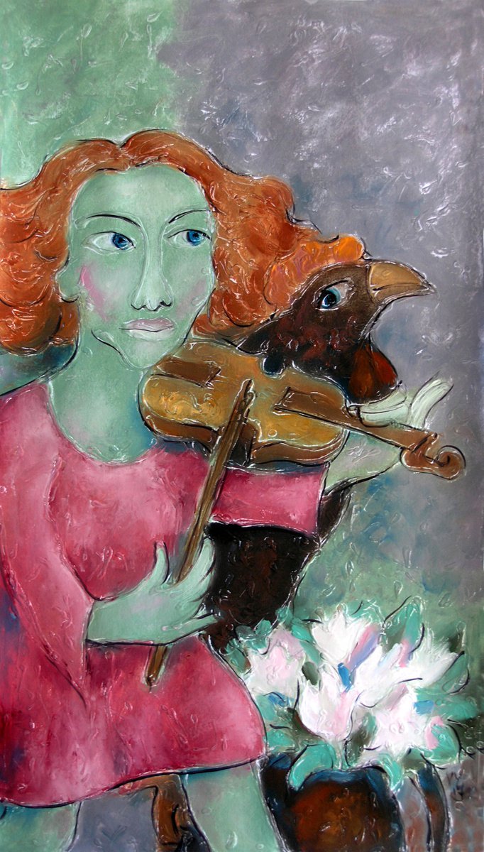 Violonist by Valentina Yevmenenko