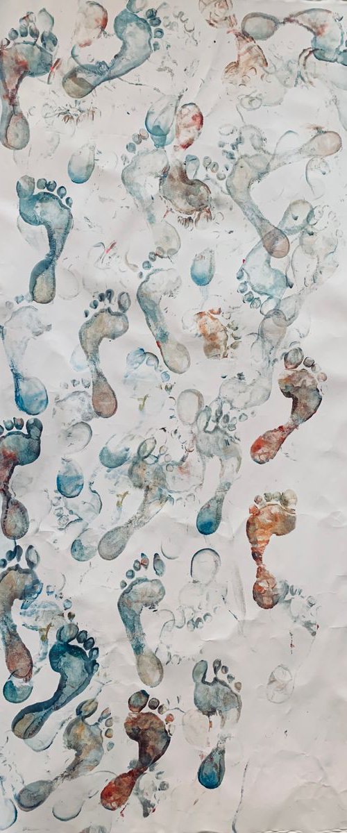 Footprints of Russian men by Pavel Kuragin