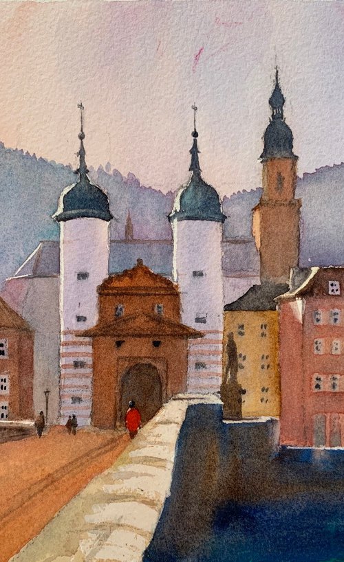 Heidelberg old bridge by Shelly Du