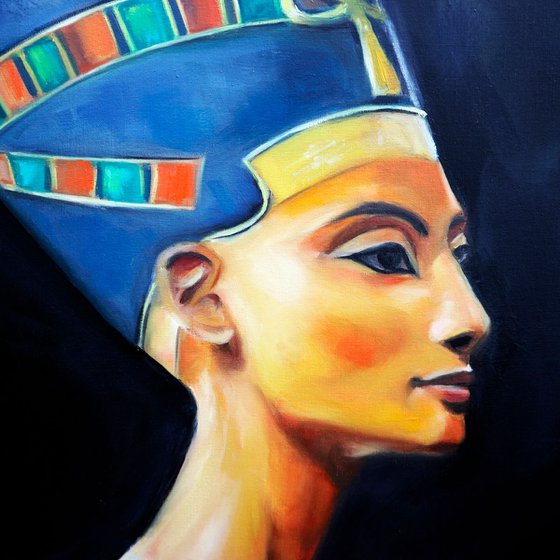 Nefertiti oil painting on canvas Ancient Egypt