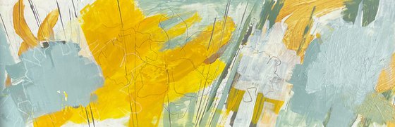 Daffodil Yellow and Dusty Blue