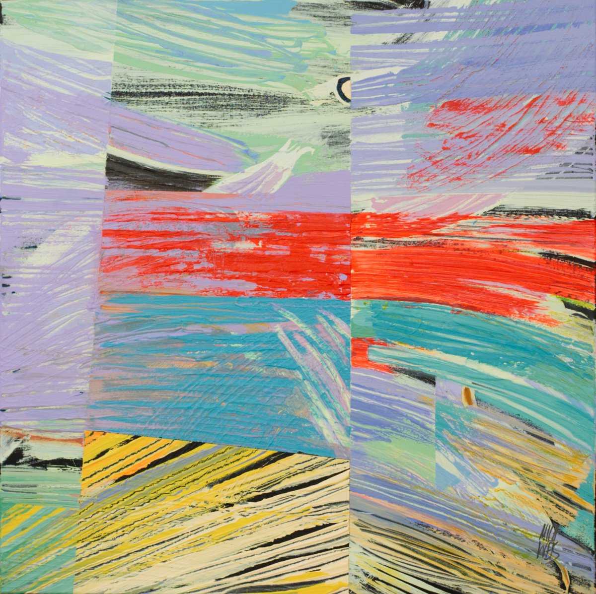  Lightexperience Red Over Blue By Mila Weis, 31 X 31, Artwork For Sale On Artfinder
