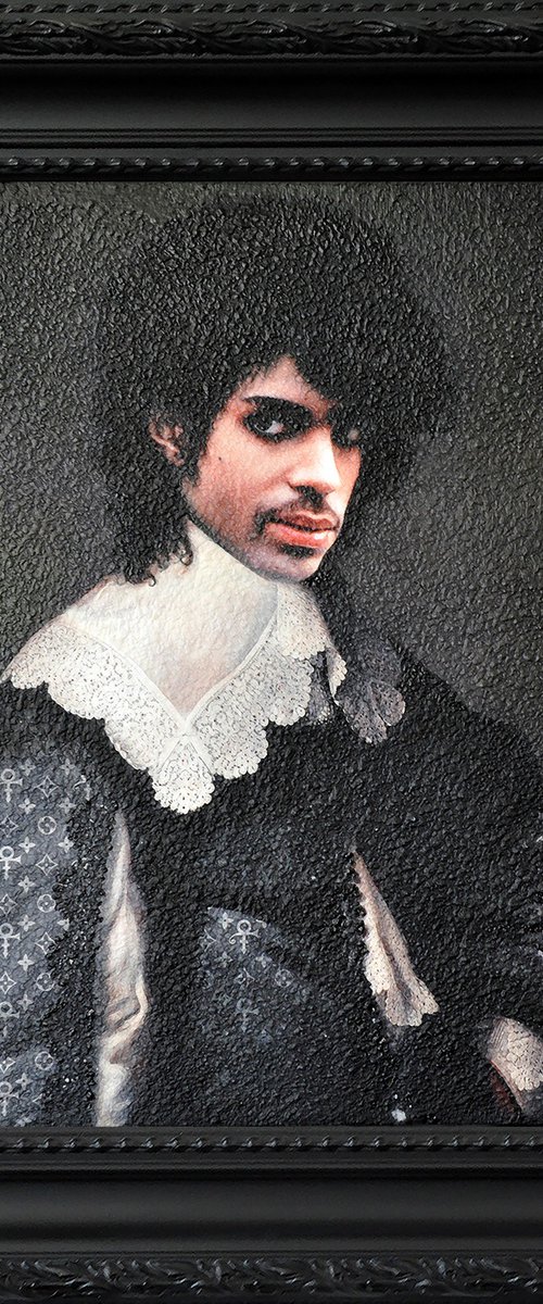 Prince versus Henrick Hooft (original Michiel van Mierevelt 1640) by Karin Vermeer