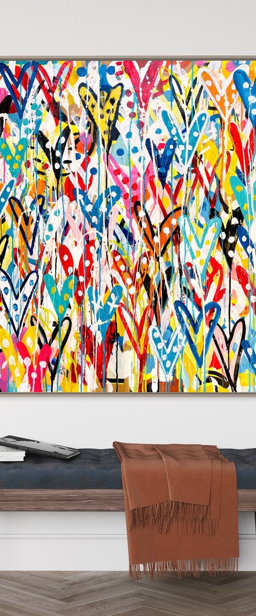 Colors & Hearts 15 by Mercedes Lagunas