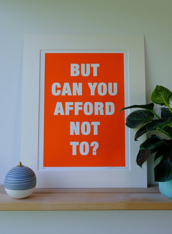 But can you afford not to?