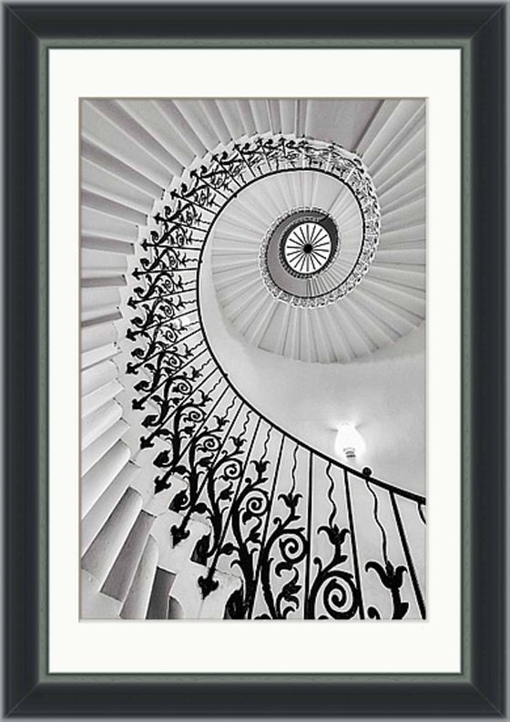 The Queen's House Tulip Staircase, London  - 36x24" LARGE Limited Edition Print
