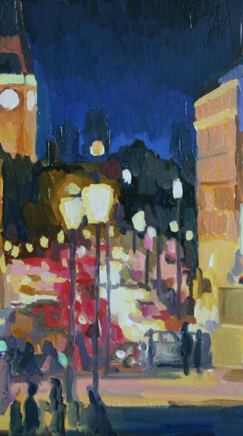 Looking down Whitehall by Katharine Rowe