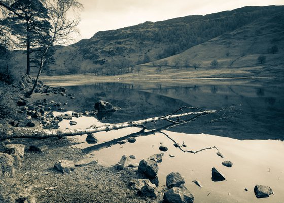 Blea Tarn - Little Langdale Lake District ( Split Toned Print )