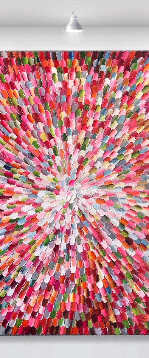 ‘Agathe V' - 42x42" by Tatiana Georgieva