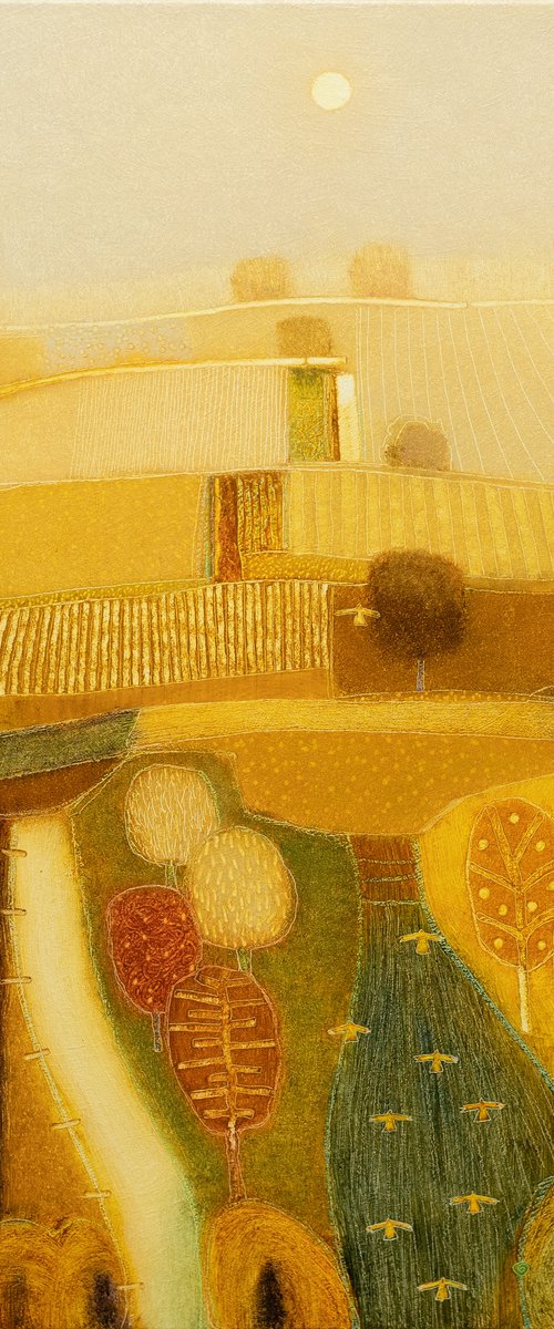 In the yellow haze of the sun by Rob   van Hoek