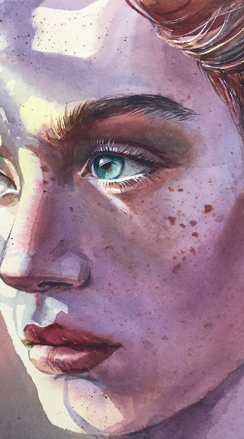 Portrait of a girl by Natalia Veyner