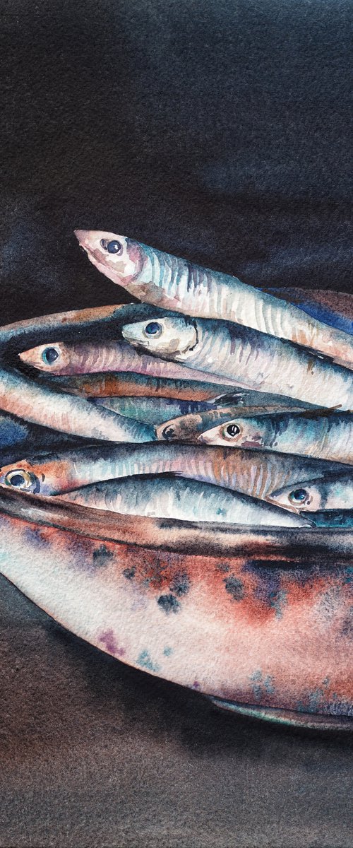 Fish in a bowl by Delnara El