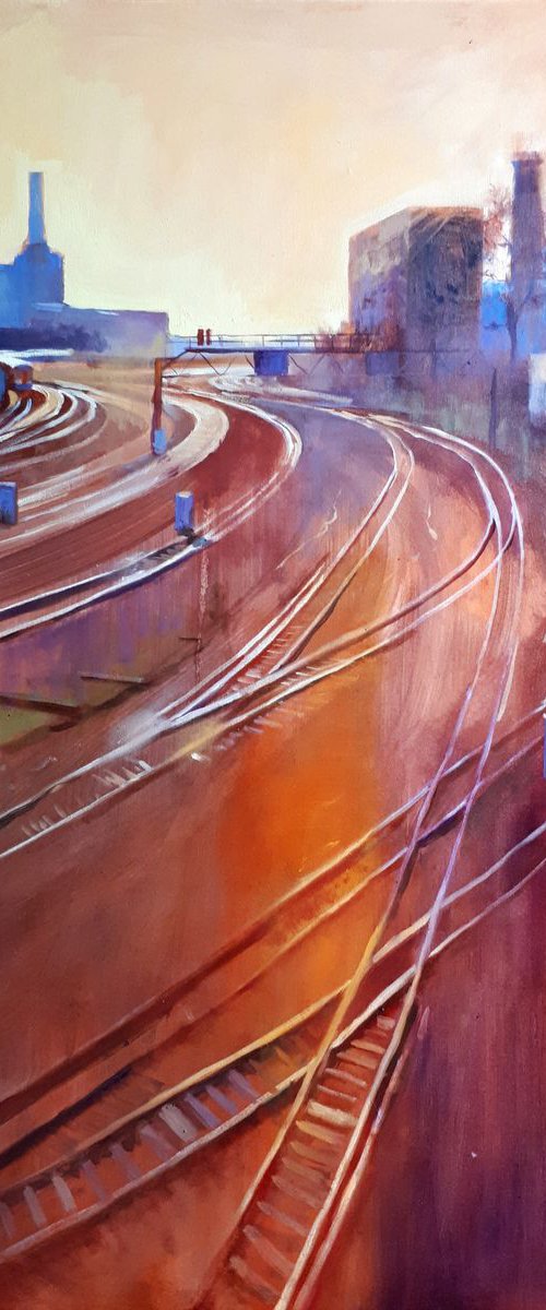 Battersea across the Railway by John Welsh