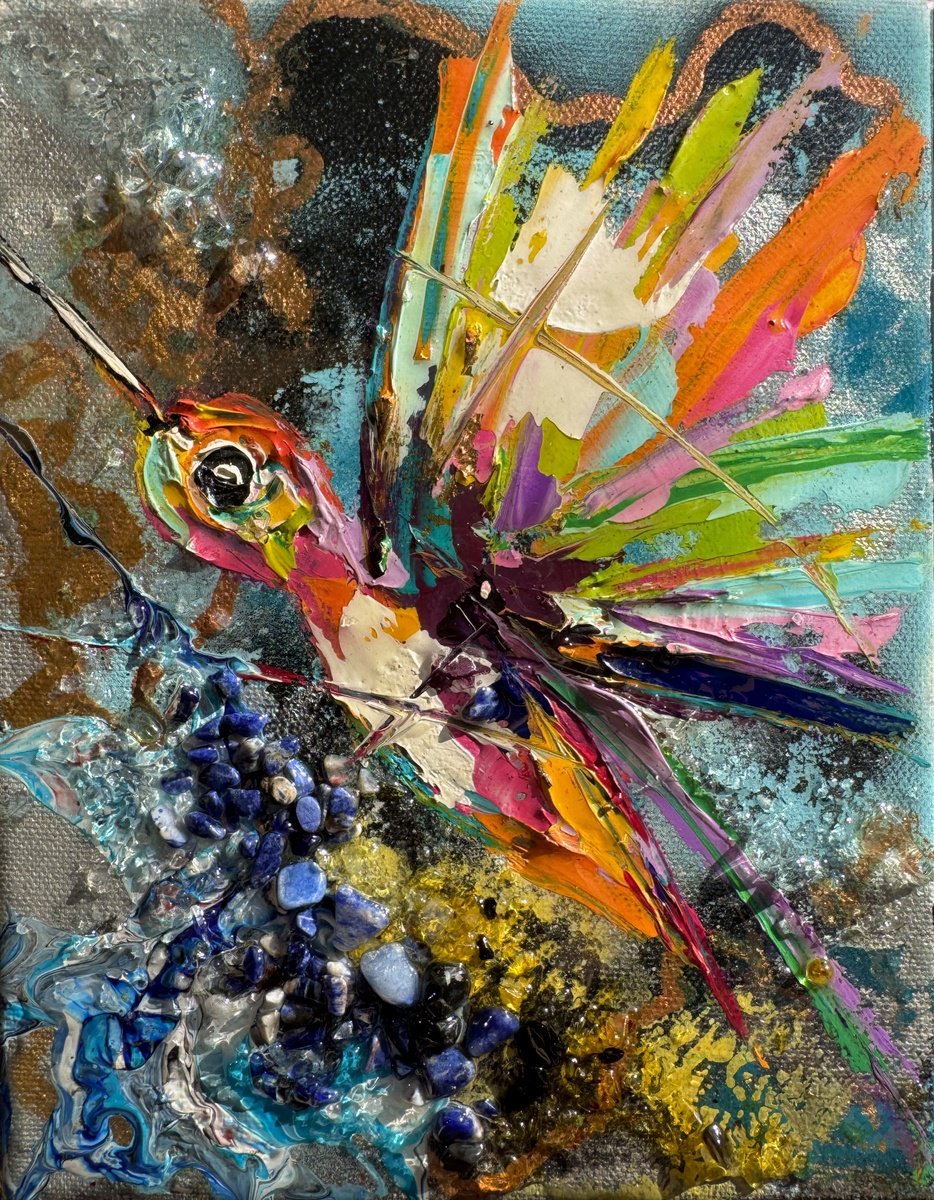 Expressive Painting , Peridot By Lina Redford, 7 X 9, Artwork For Sale On Artfinder