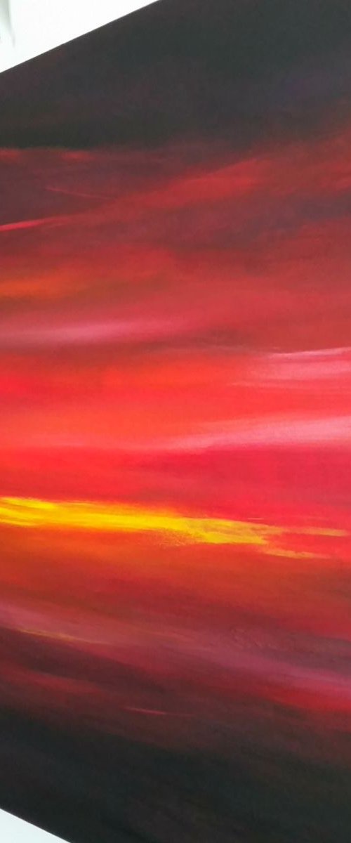 Here Comes the Sun (Large Square Work) by Mel Graham