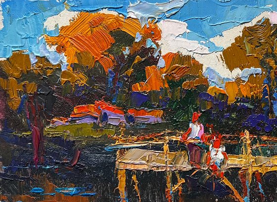 Evening freshness by the river