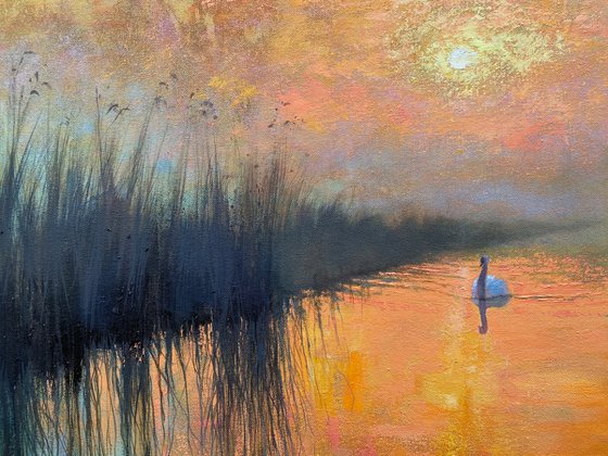 Dawn over the Long Marshes