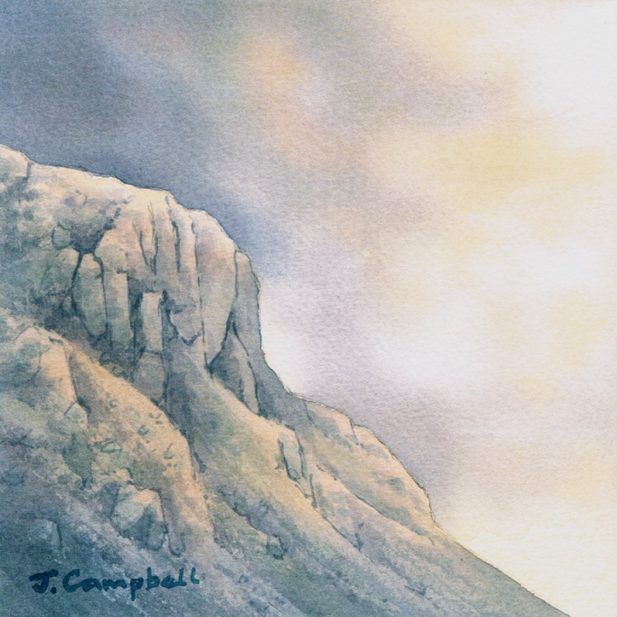 Eagle Crag, Borrowdale. by John Campbell