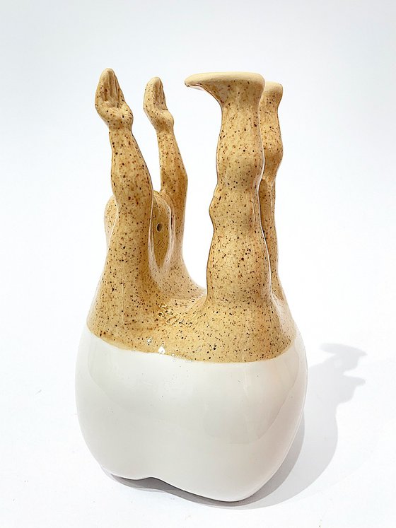 Artistic Tooth with Dotted Legs