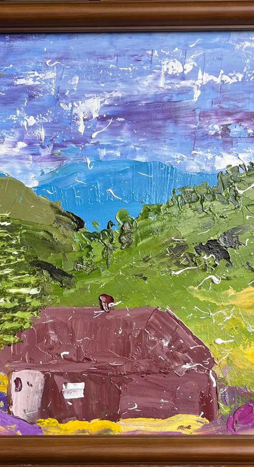 Carpathians Painting by Halyna Kirichenko