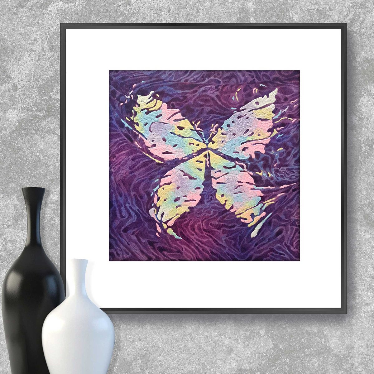 Butterfly «Rainbow Light» By Mariia Raskin, 10 X 10, Artwork For Sale On Artfinder