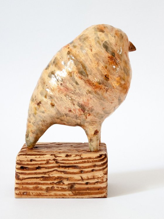 Ceramic sculpture "Partridge "