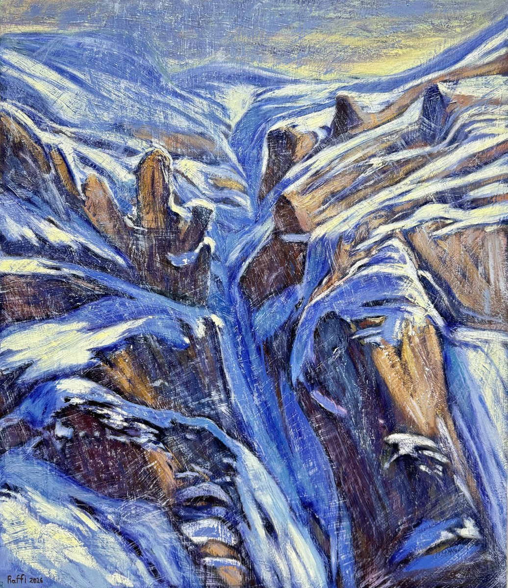 - The Frozen Gorge - ? By Raffi Ghazaryan, 24 X 28, Artwork For Sale On Artfinder