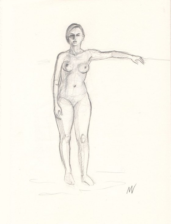 Sketch of Human body. Woman.65