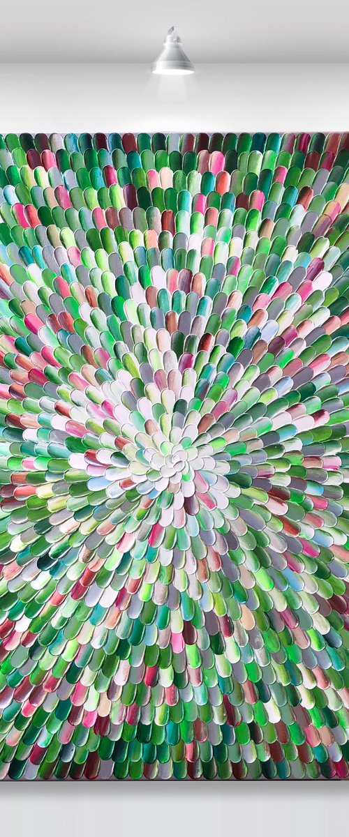‘Photosynthesis XV' - 40x40" by Tatiana Georgieva
