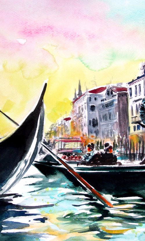 Venice at sunset by Kovács Anna Brigitta