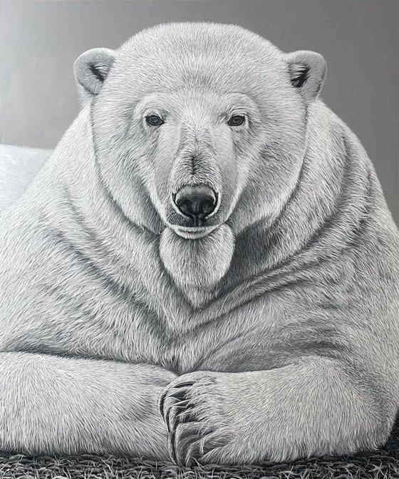 White Bear - wild life / wild animal / animalism COMMISSION WORK